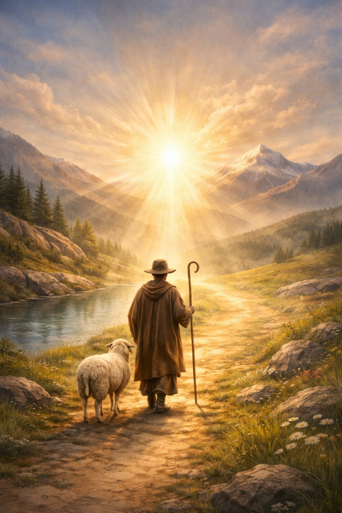 Salmo 23 significado espiritual guía divina luz camino